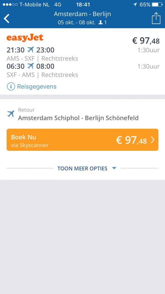 goeuro app vliegen