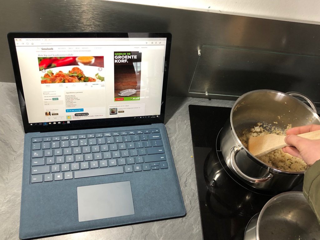 Microsoft surface laptop gebruiken met koken