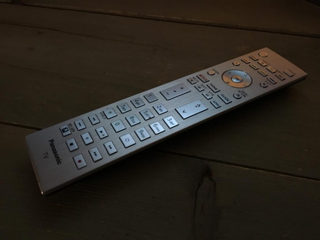 afstandsbediening van de tx-50exw784