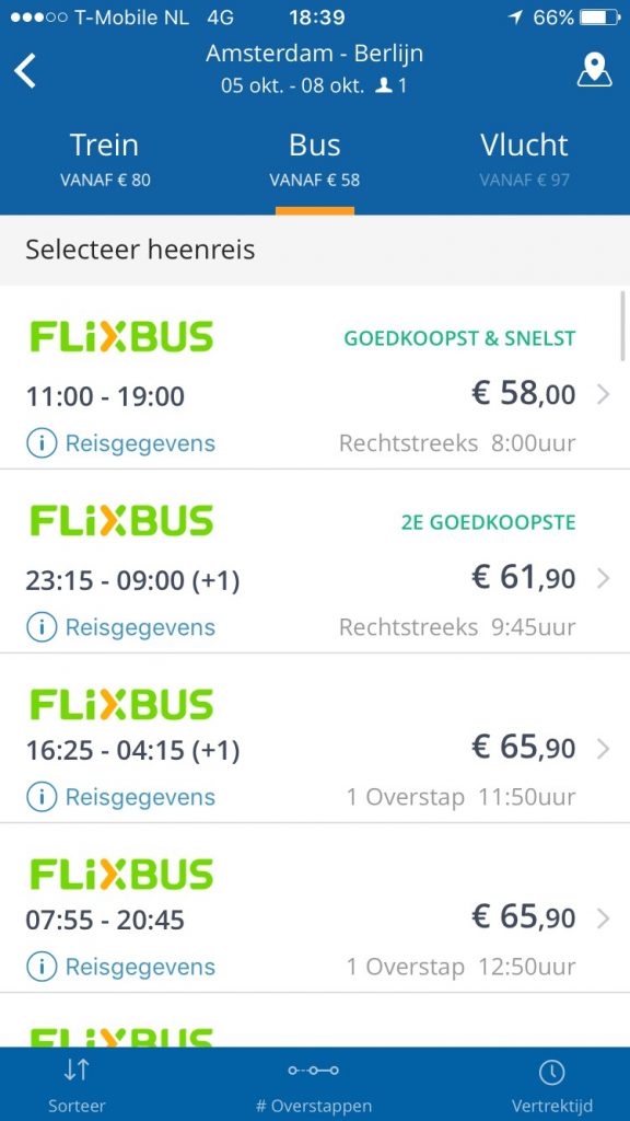goeuro app trein