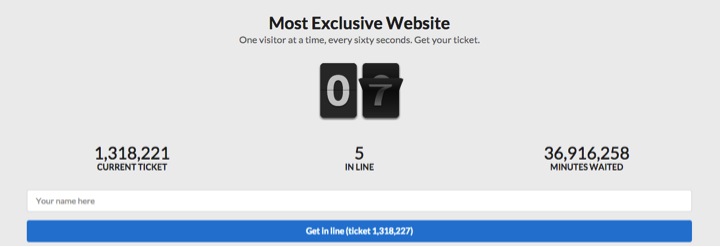 most exclusive website