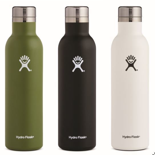 thermosflessen in drie kleuren